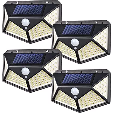 Luminária Solar Noctu® 100 LED - Sensor de Presença + À Prova D'água